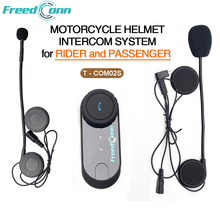 2016 New Set FreedConn T-COM02S Motorcycle Helmet Intercom System for Rider And Passenger