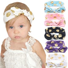 1PCS Baby Girl Lovely Bow Headband Flowers Polka Dot Hairband Turban Knot Headwear For Newborn Infant Toddler Hair Accessories