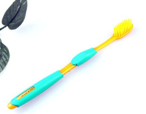 retail wholesale free shipping 88pcs/lot yellow nano bamboo Anion Charcoal health dual adult toothbrush high quality 4pcs/pack
