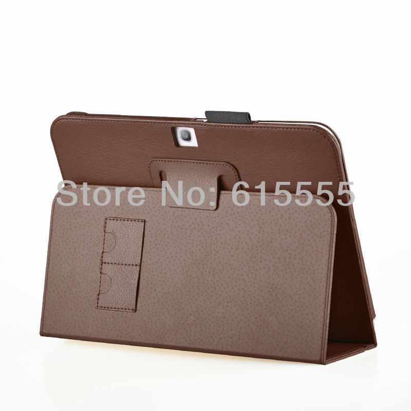 Galaxy Tab 3 10.1 P5200 Stand case Dark brown (03)