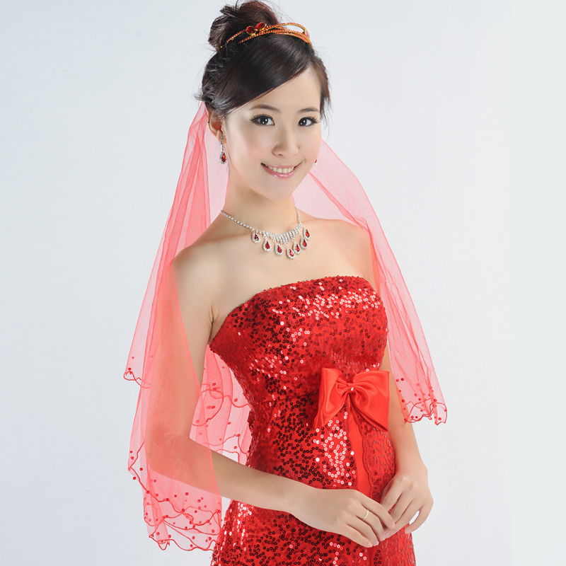 Veils for red wedding dresses