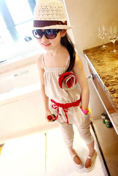 Promotion new fashion soft girl\'s flower suspender overalls with strips sexy children summer jumpsuit 4pcslot (26).jpg