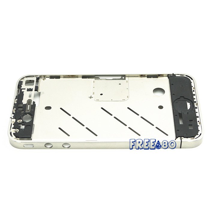 Free shipping silver bezel frame middle chassis housing for iPhone 4