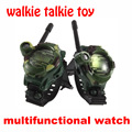 2PCS Walkie Talkie Toys Children Military Style Wrist Watch Multi functional Two Way Radio Toy with