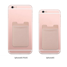 Silicone Id Card Credit Card Holder Sticker for Iphone 6s plus 5s 4 4s for Samsung S5 S6 Edge Plus S7 Edge