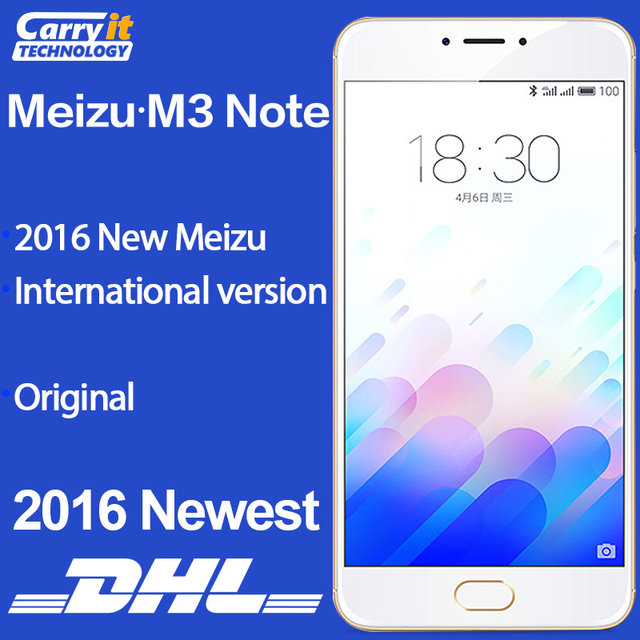 Original Meizu m3 note 3G RAM 32G ROM Helio P10 Octa Core Cell Phones 4G LTE 5.5" 1080P 4100mAh Flyme 5.1 Smartphone Android