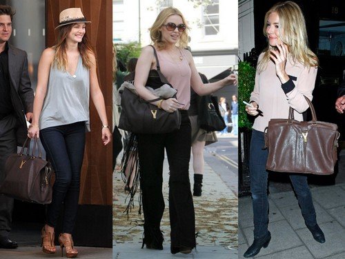 NEW Celebrity Y leather elegant handbags tote bag large designer ...