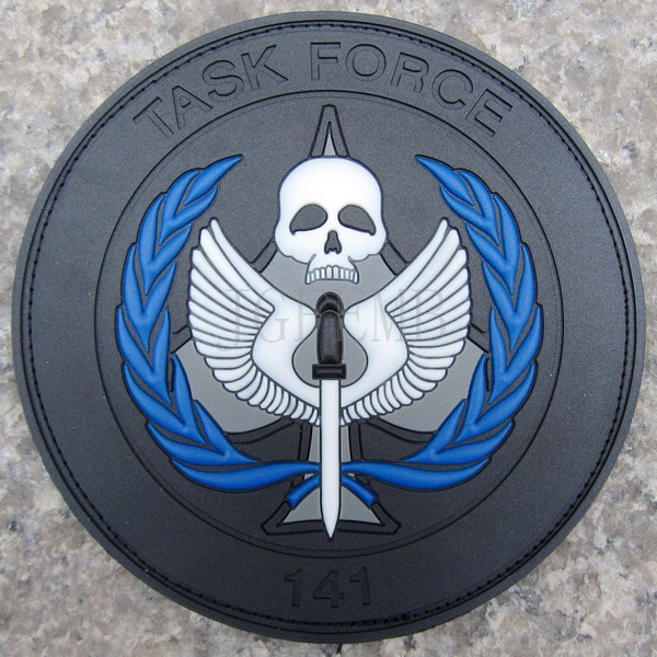 Call of Duty Black Ops COD TASK FORCE 141 3D PVC Velcro Patch PB144. 