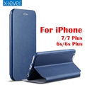 Luxury X Level High quality Classic Flip Leather Case For iPhone 7 7 Plus 6s 6s