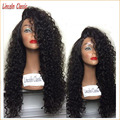 Best 150 Density Kinky Curly Lace Wigs Brazilian Virgin Hair Glueless Full Lace Wigs Kinky Curly