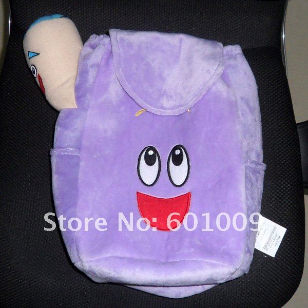Free Shipping Dora the Explorer Plush Backpack Child PRE School Bag Toddler Size #3 12" Wholesale